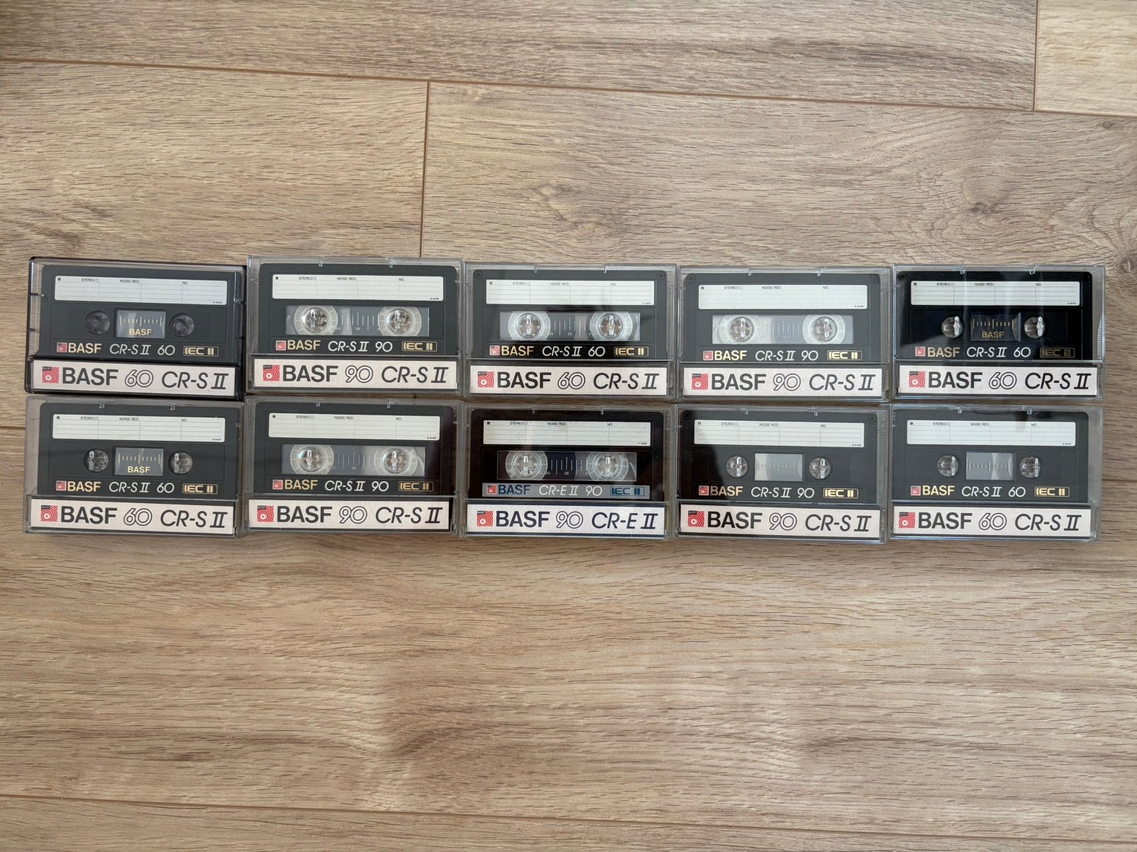10x BASF  bespeelde chrome cassettes, type 2, Ophalen of Verzenden, Zo goed als nieuw, Overige genres, 2 t/m 25 bandjes