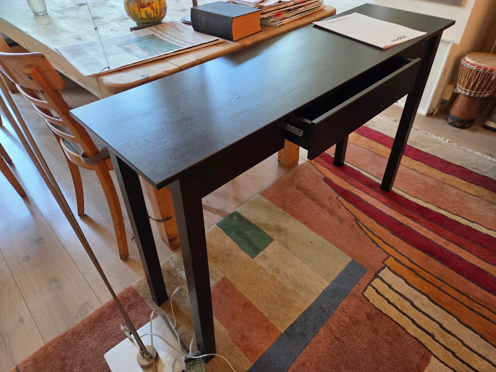 Fenno sidetable van Woood, zwart, 100 tot 150 cm, Ophalen of Verzenden, Zo goed als nieuw, 25 tot 50 cm