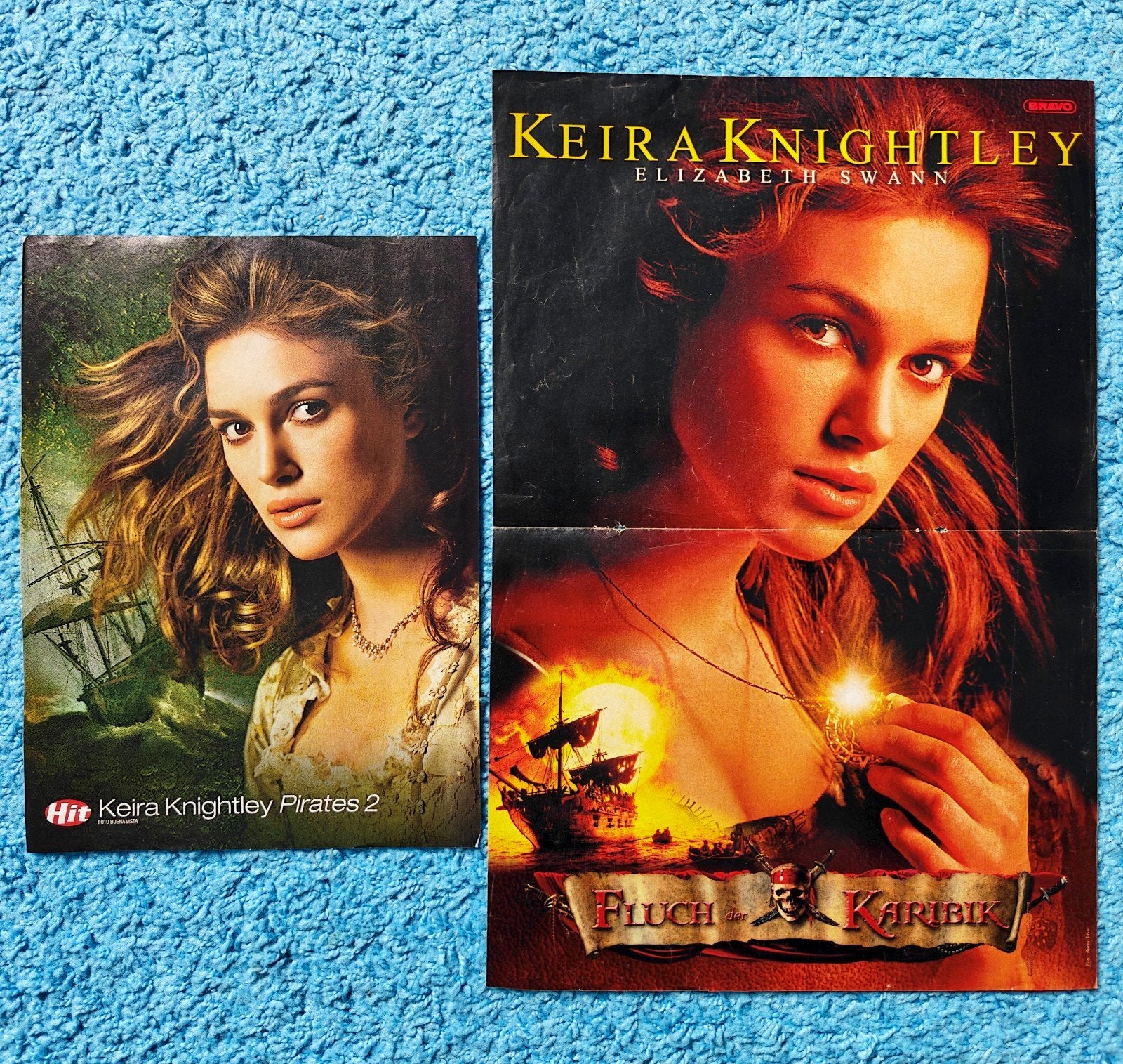 Keira Knightley (Pirates of the Caribbean) posters vintage, Rechthoekig Staand, Ophalen of Verzenden, Zo goed als nieuw, A1 t/m A3