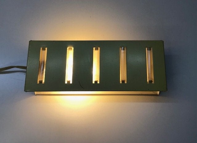 Vintage bedlampje jaren 60, Bedlamp, Ophalen of Verzenden, Zo goed als nieuw, Metaal