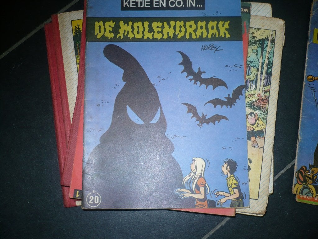 2 jan heibel en 2 ketje en co van hurey 1971 en 1967, Gelezen, Hurey, Complete serie of reeks, Ophalen of Verzenden
