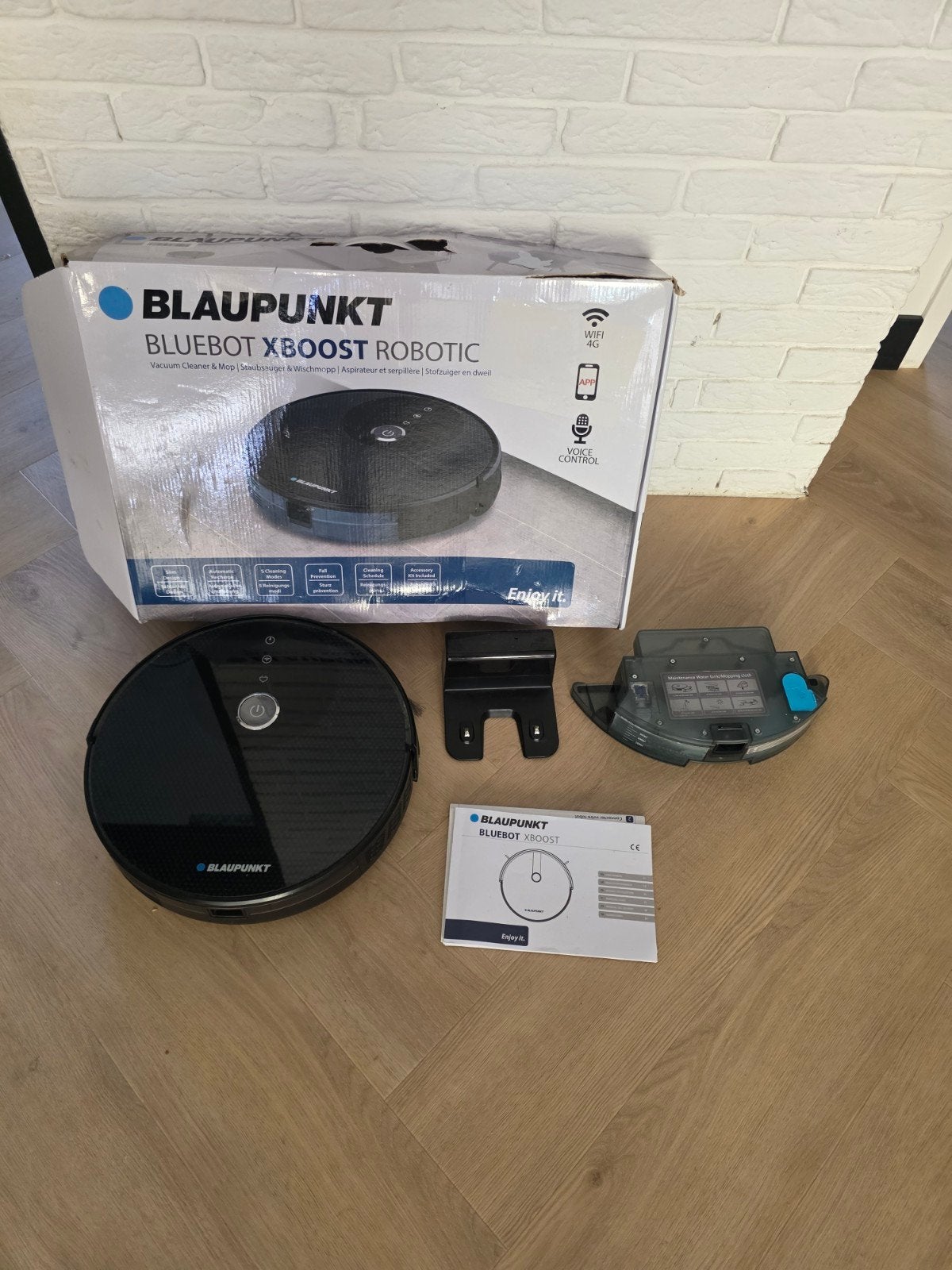 BLAUPUNKT Blubot xboost robotstofzuiger met dweilfunctie, Overige merken, Gebruikt, Dweilfunctie, Ophalen of Verzenden