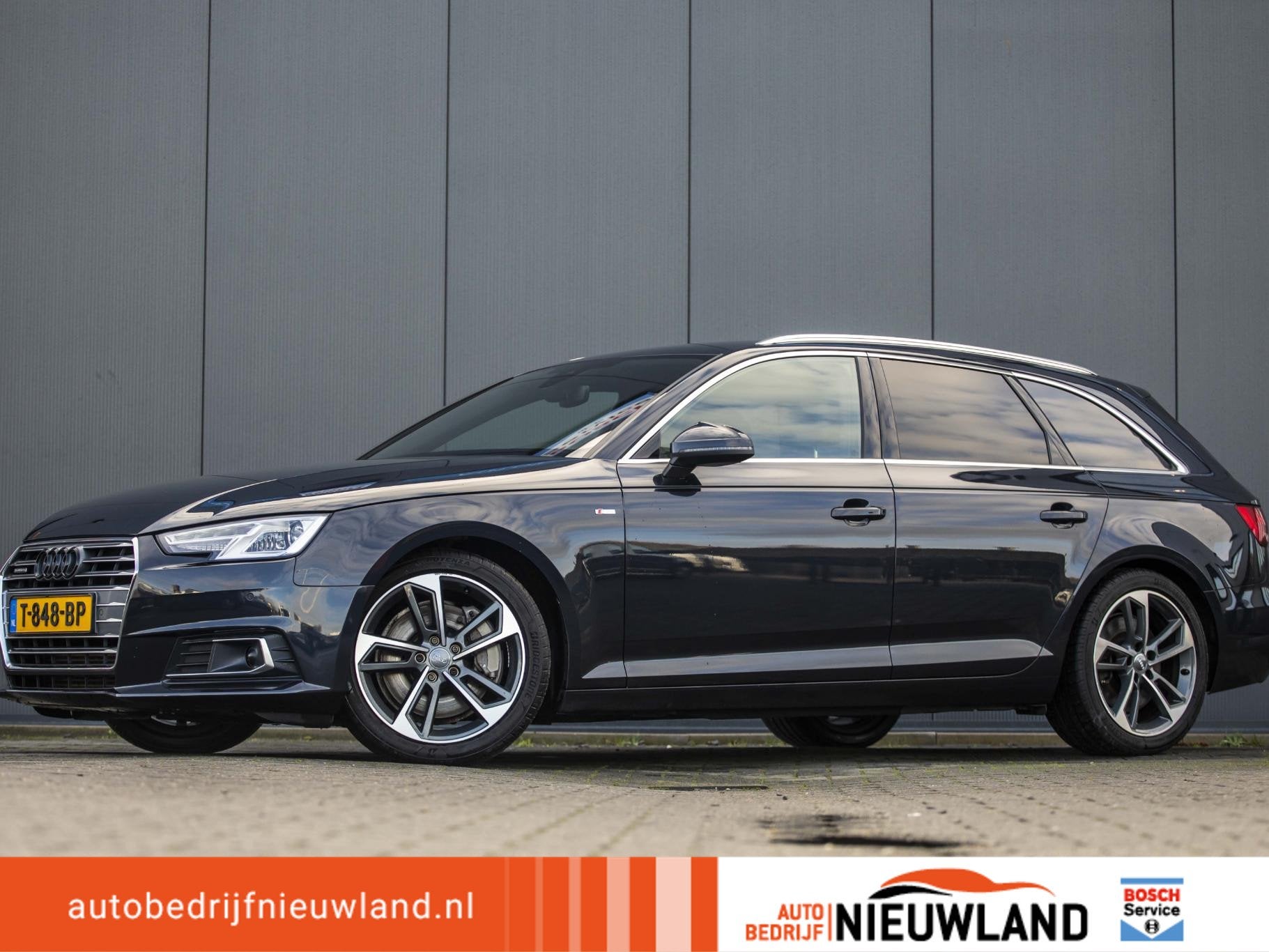 Audi A4 Avant 2.0 TFSI MHEV quattro Sport S line black editi, Auto's, Automaat, Dealer onderhouden, 15 km/l, Gebruikt