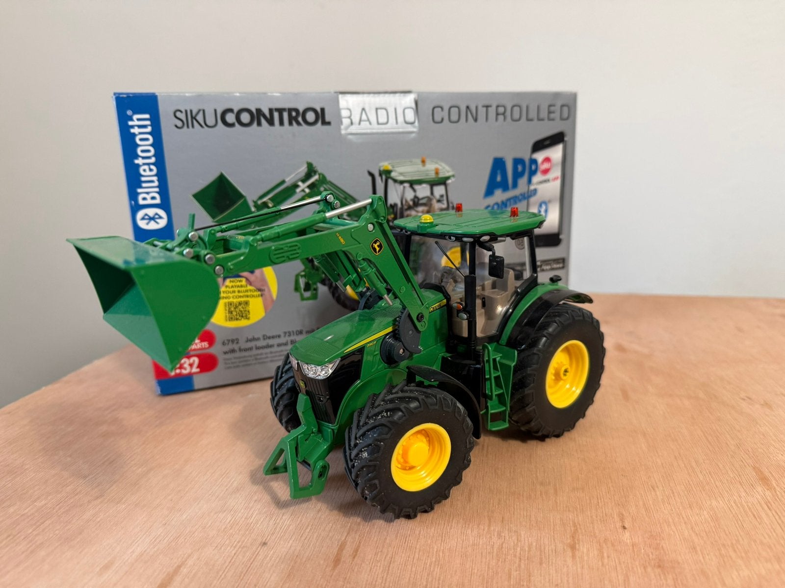 Siku Control John Deere 7310r Met Voorlader Bluetooth, Ophalen of Verzenden, Zo goed als nieuw