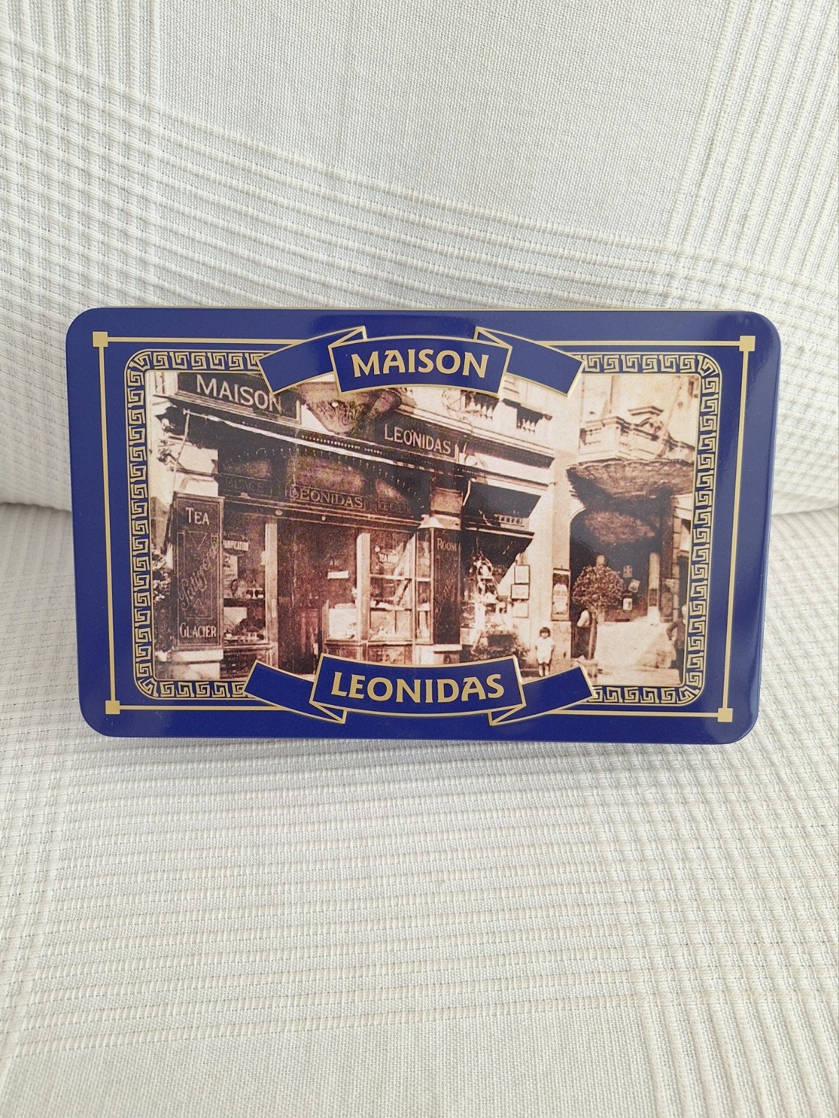 NIEUW! Maison Leonidas blik/koektrommel, Ophalen of Verzenden, Nieuw, Koek(jes), Overige merken