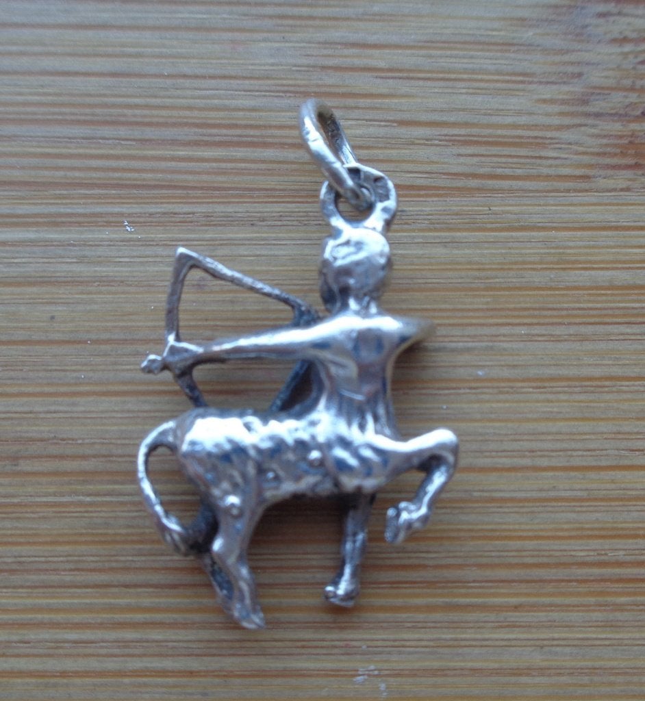 zilveren vintage hanger sterrenbeeld boogschutter [384], Verzenden, Zo goed als nieuw, Kruis of Symbool, Zilver