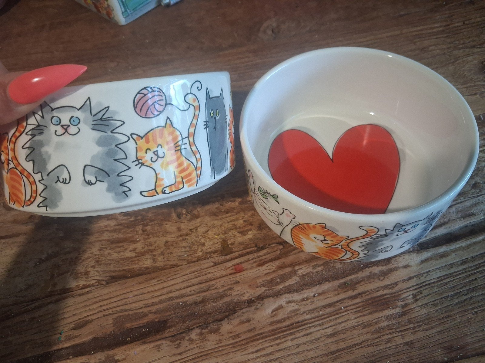 Nieuwe Blond Amsterdam 2 katten voerbakjes, Ophalen, Nieuw, Aardewerk