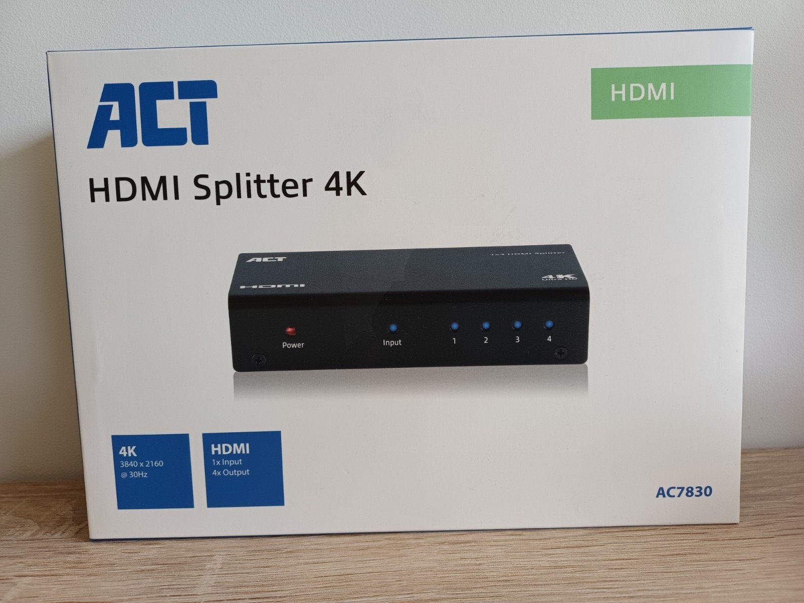 ACT AC7830 HDMI Splitter 4K - Nieuw in doos, Ophalen of Verzenden, Nieuw