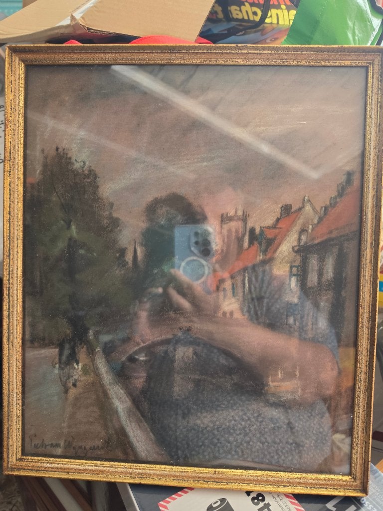 Goache Piet van Wijngaerdt Bergense School, Antiek en Kunst, Kunst | Schilderijen | Klassiek, Gouache, Dieren, Ophalen of Verzenden