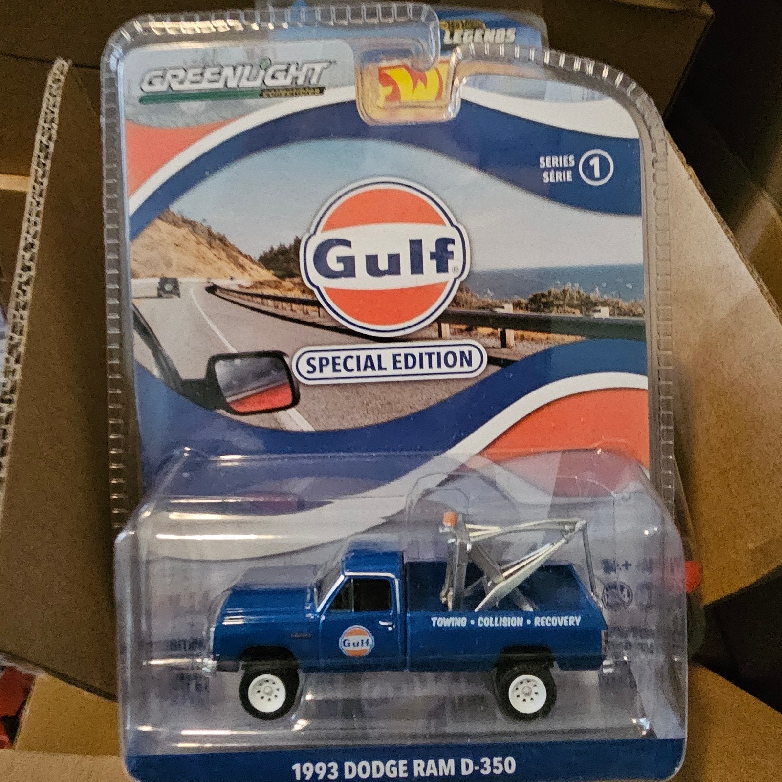 Greenlight Gulf 1993 Dodge Ram D-350 Special Edition, Nieuw, Ophalen of Verzenden, Greenlight Collectibles, Niet gespecificeerd