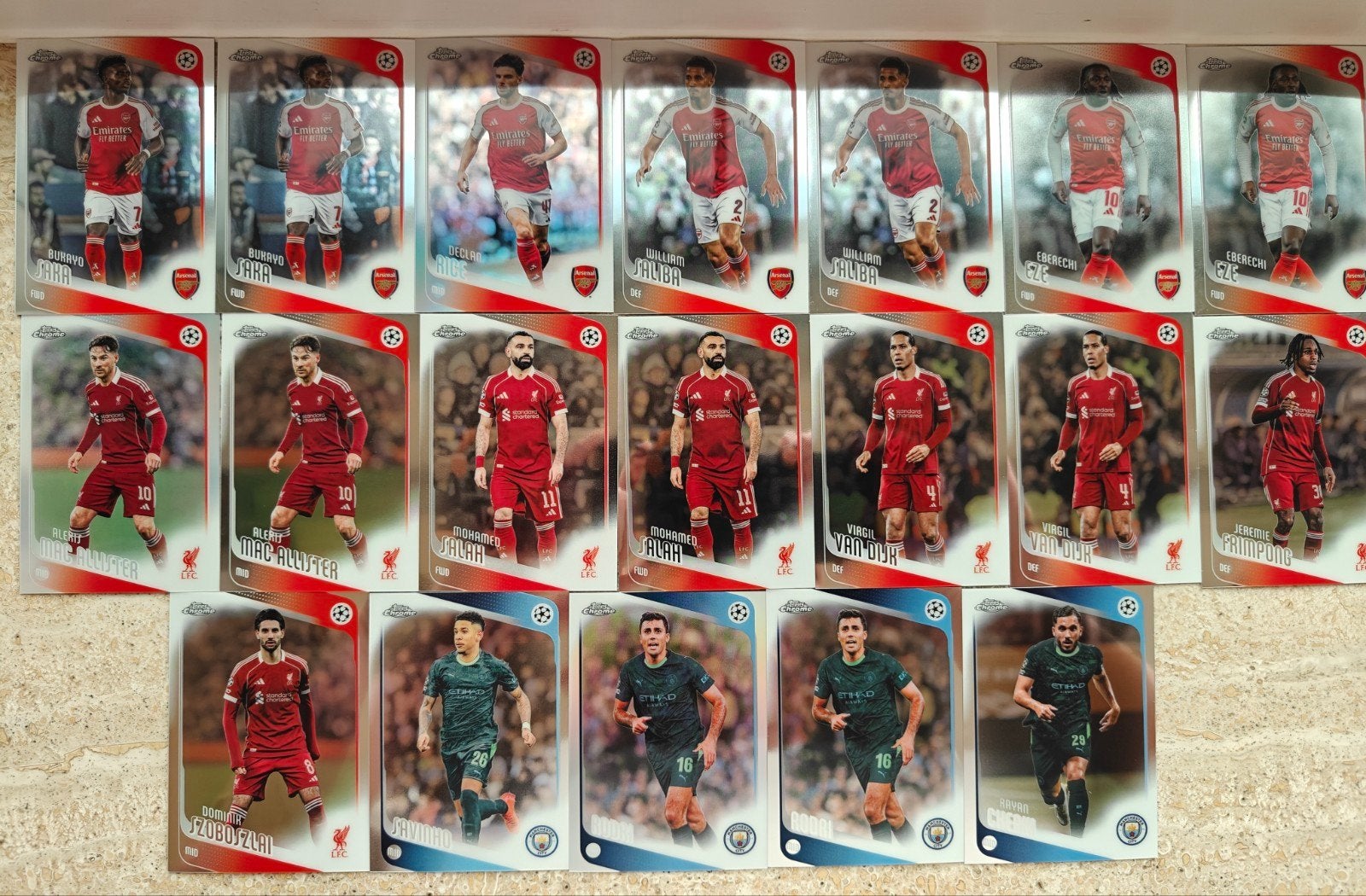 Topps Chrome Champions League Voetbal Kaarten, Verzamelen, Ophalen of Verzenden, Zo goed als nieuw, Buitenlandse clubs, Spelerskaart