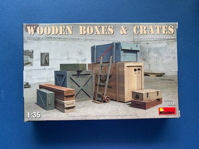 MiniArt	35581	Wooden Boxes and Crates	1/35, Verzenden, Nieuw, 1:35 tot 1:50