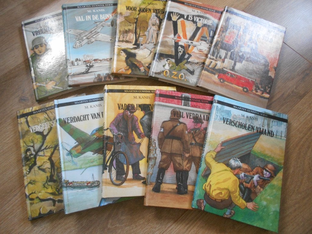 M Kanis deel 1 t/m 10 Maarten Gunnink serie! 1e druk, Boeken, Ophalen of Verzenden, Tweede Wereldoorlog, Zo goed als nieuw, Overige onderwerpen