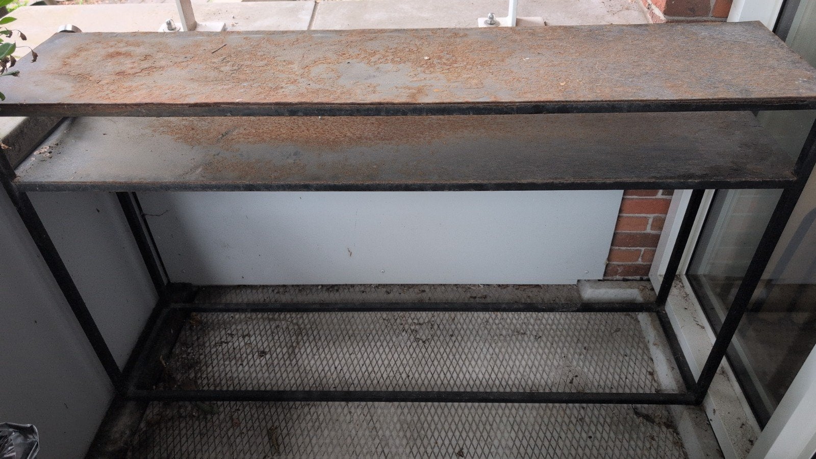 Stevig metalen rek - L1400 x B320 x H700, Huis en Inrichting, Ophalen