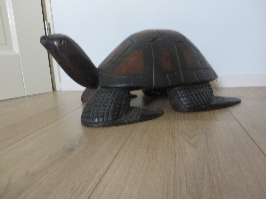 houten schildpad, Ophalen, Hout, Houtsnijwerk