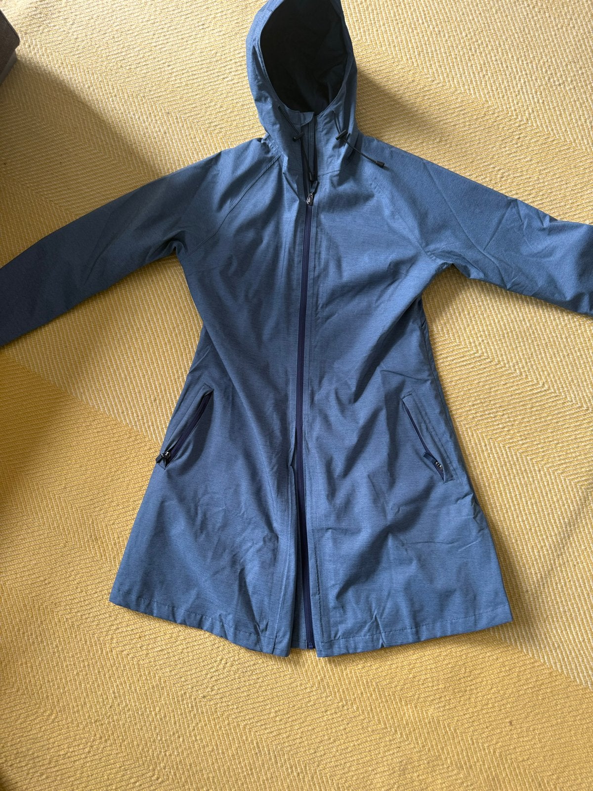 AGU Dames Regenjas/Parka - Maat S - Waterdicht & Ademend, Ophalen of Verzenden, Gedragen, Maat 36 (S), Blauw