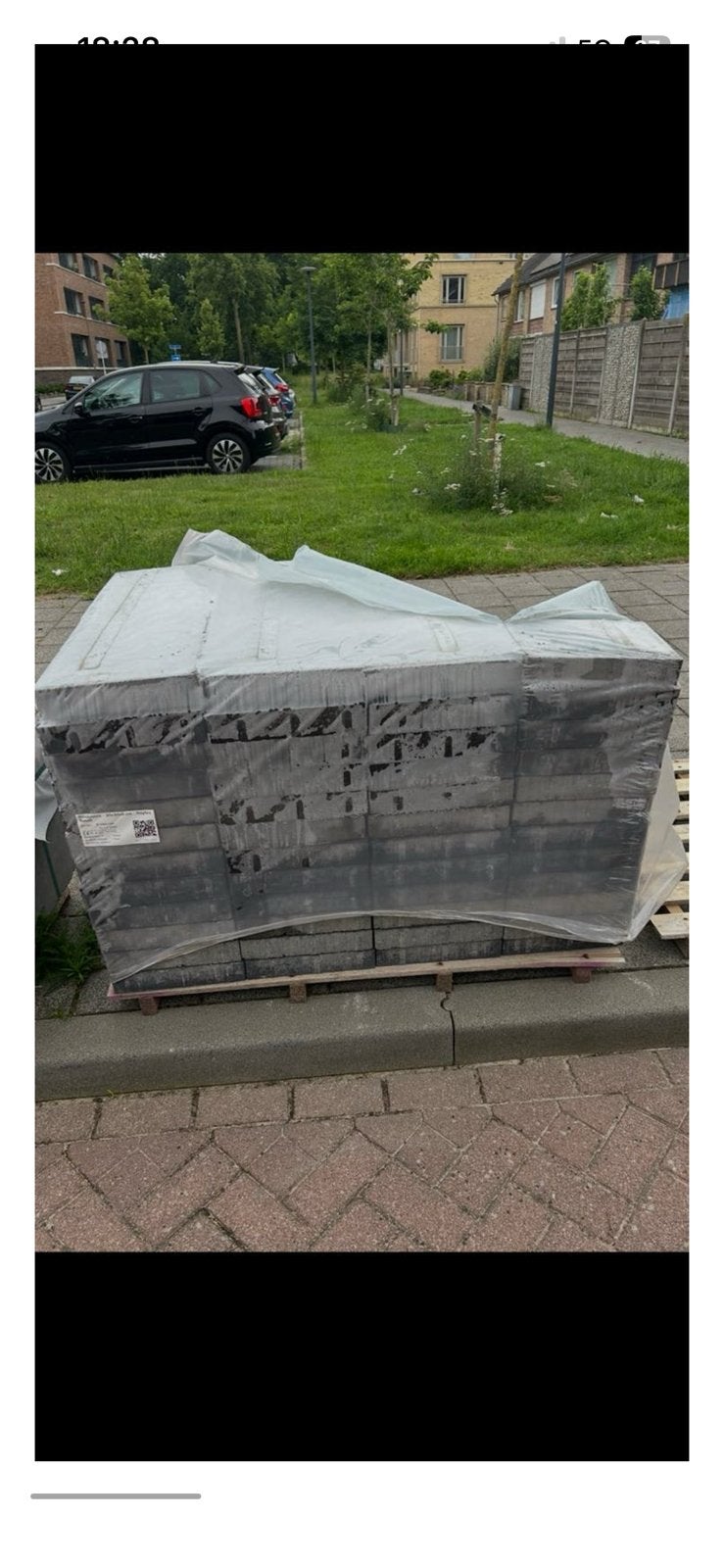 135x nieuwe Straksteen Klinkers Napoli Basalt 20x30x6 cm, Tuin en Terras, Tegels en Klinkers, Ophalen, Nieuw, Beton, Klinkers