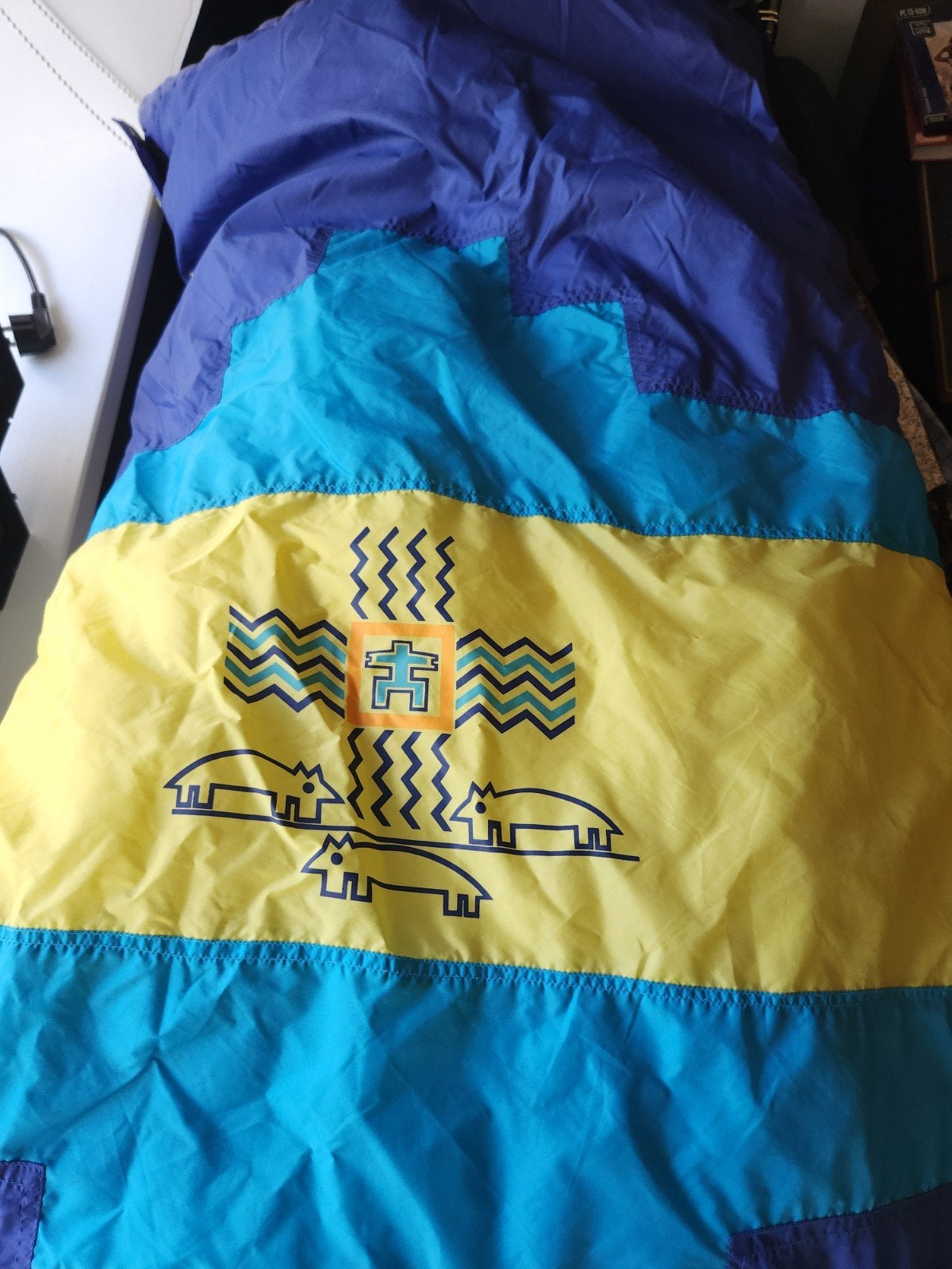 Coleman Kinderslaapzak - 135 cm - Kleurrijk, Caravans en Kamperen, Ophalen of Verzenden, Gebruikt