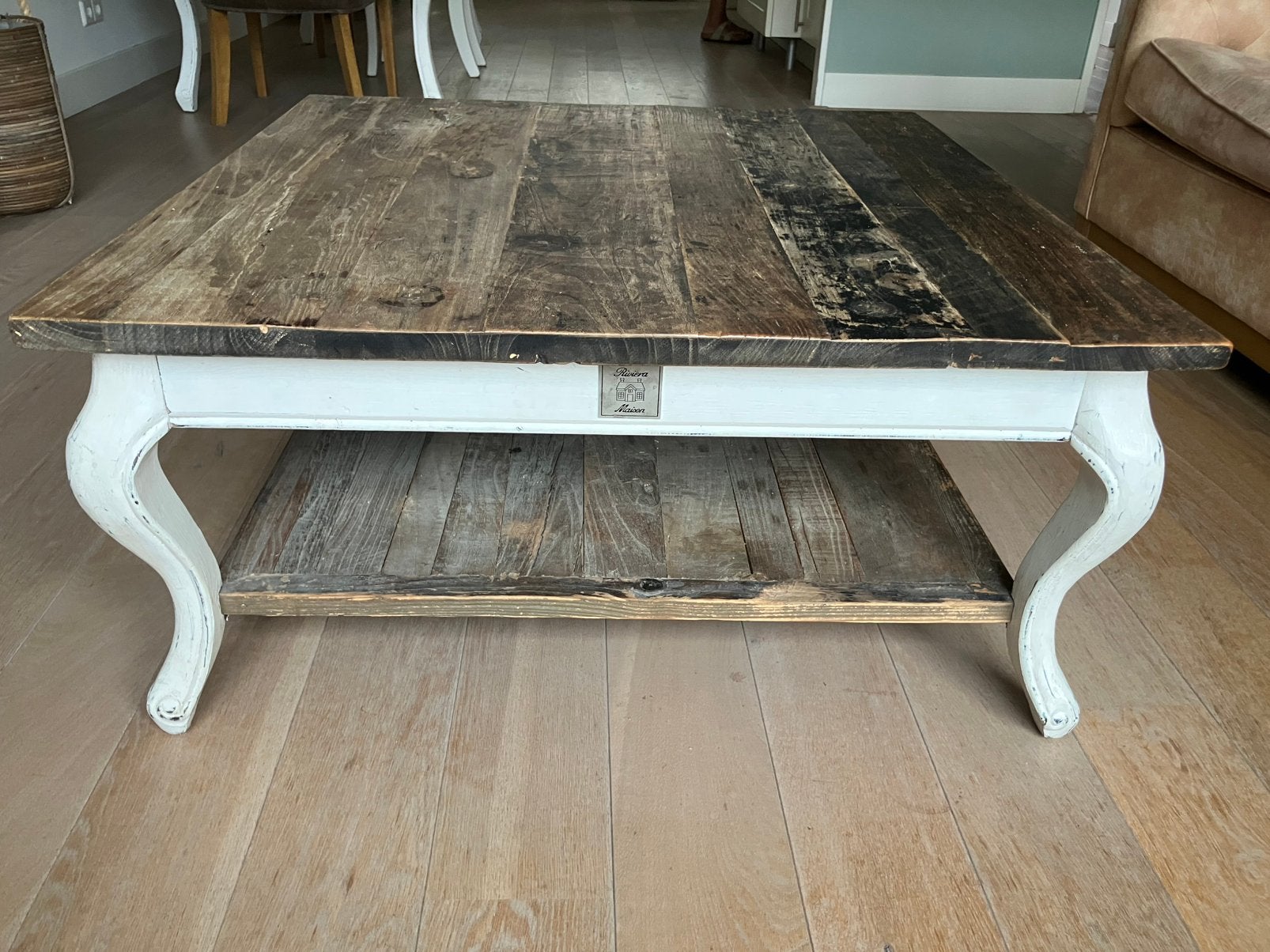 Salontafel Riviera maison, Huis en Inrichting, Ophalen, 50 tot 100 cm, Vierkant, 50 tot 100 cm