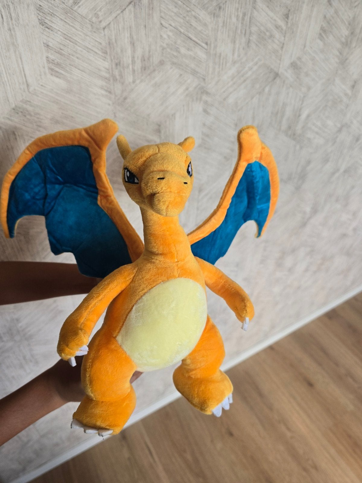 Pokémon Charizard knuffel - Zo goed als nieuw, Ophalen, Oranje, Overige merken, Overige typen