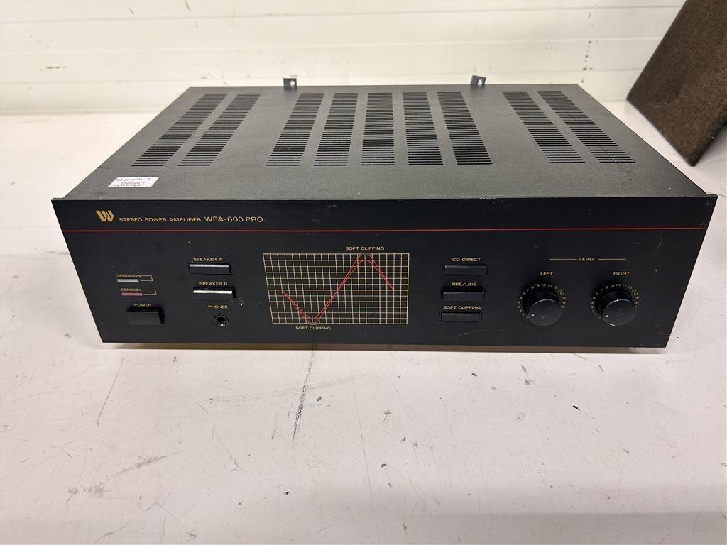 A7403. Stereo Power Amplifier WPA-600 PRO, Ophalen of Verzenden, Gebruikt, 120 watt of meer, Overige merken