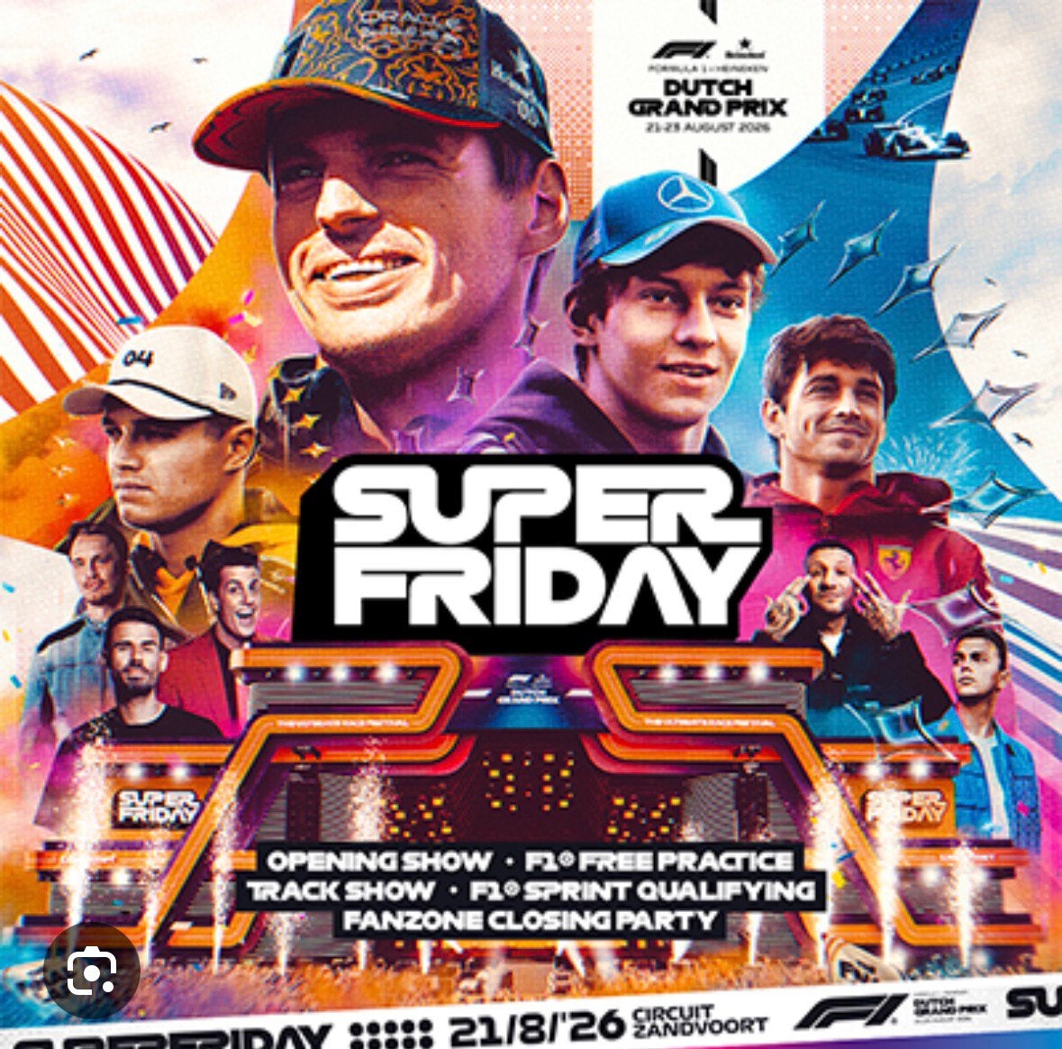 1 kaart Dutch GP super friday pit Grandstand, Eén persoon