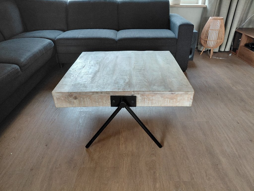 Salontafel, Ophalen, Gebruikt, 50 tot 100 cm, Vierkant