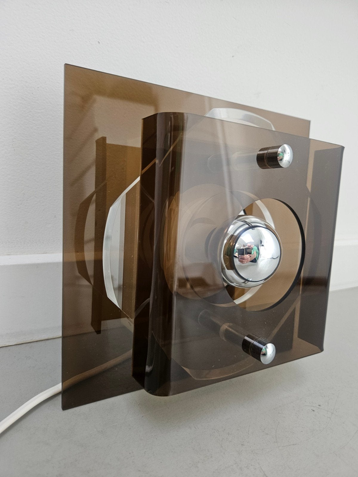 Vintage Herda Space Age Wandlamp in originele doos, Ophalen of Verzenden