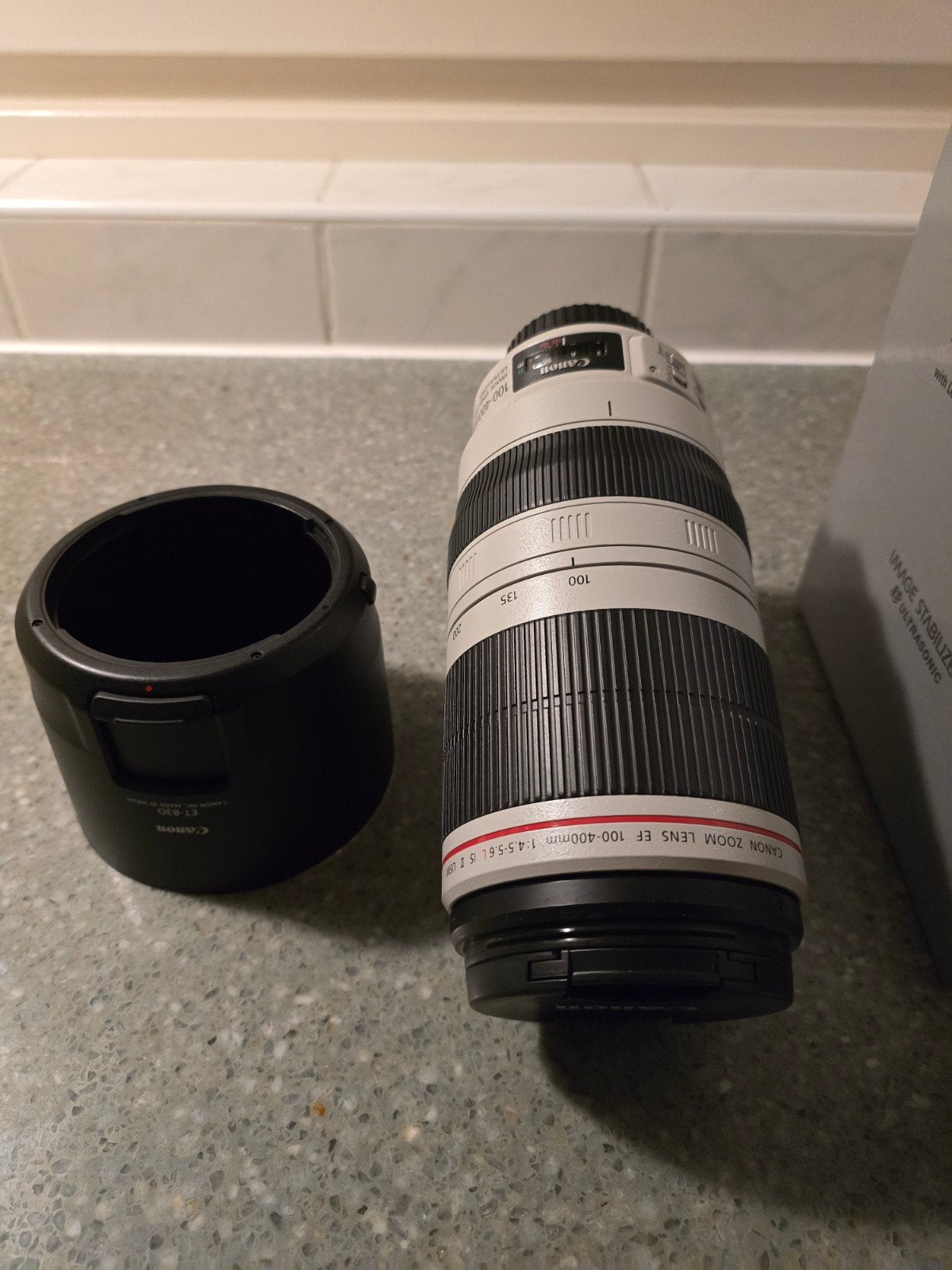 Canon EF 100-400mm f/4.5-5.6L IS II USM Telelens, Statiefgondel, Canon, Zo goed als nieuw, Canon EF