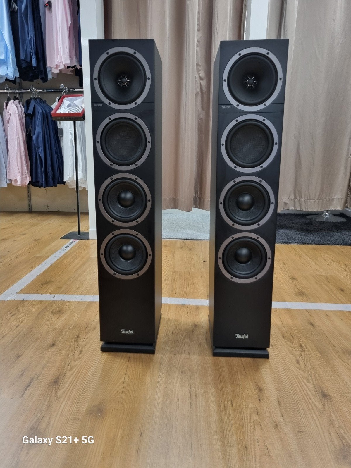 ✅TEUFEL THEATER 500 HiFi vloerstaande luidspreker zwart, Vloerstaande luidspreker, -, -, Ophalen of Verzenden