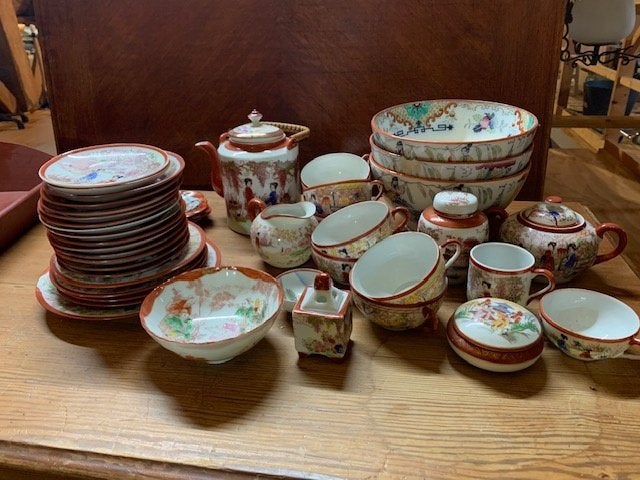 Japans porseleinen servies. Meer dan 30 items. ong 1900 nC, Ophalen of Verzenden