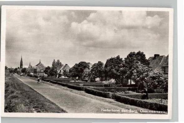 Nederhorst den Berg Overmeerseweg, Verzamelen, Ansichtkaarten | Nederland, Verzenden, 1940 tot 1960, Gelopen, Noord-Holland