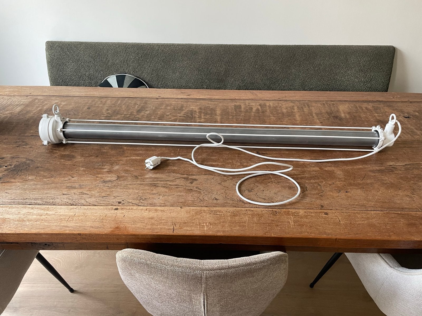 Zuiver designlamp Prime XL - Industriële witte hanglamp, Ophalen, G13 (TL), Design, Nieuw