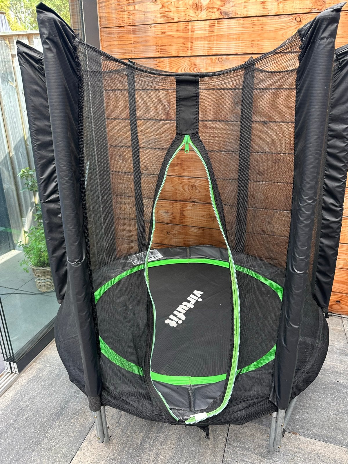 VirtuFit Trampoline met Veiligheidsnet - Zo goed als nieuw, Ophalen of Verzenden, Zo goed als nieuw