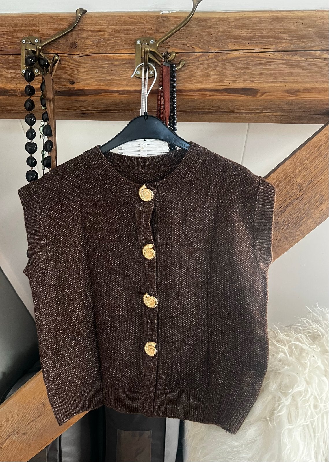 Nieuw mouwloos vest maat M, Ophalen of Verzenden, Nieuw, Maat 38/40 (M), Bruin