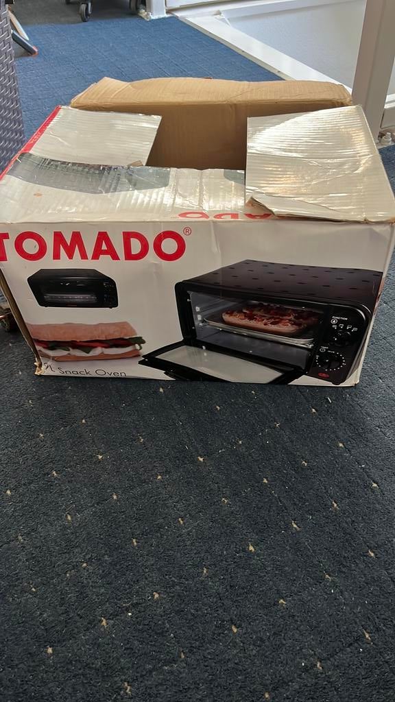 Tomado snackoven, Ophalen, Gebruikt