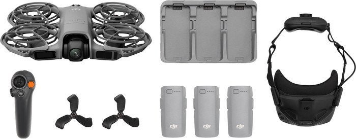 DJI Neo 2 Fly More Combo met Goggles 2 en Motion Controller, Audio, Tv en Foto, Drones, 250 tot 900 gram, Cameradrone, 5 tot 10 kilometer