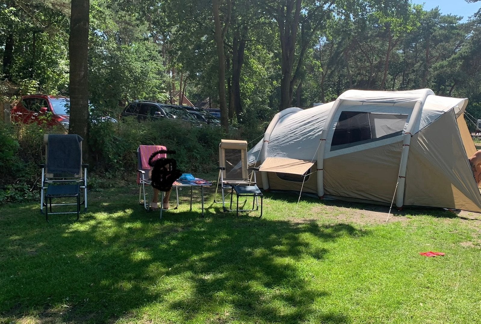 Quechua tent 5.2, Ophalen, Zo goed als nieuw, Tot en met 5