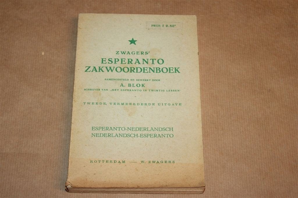 Esperanto Zakwoordenboek — Esperanto Nederlands 1935, Ophalen of Verzenden, Gelezen