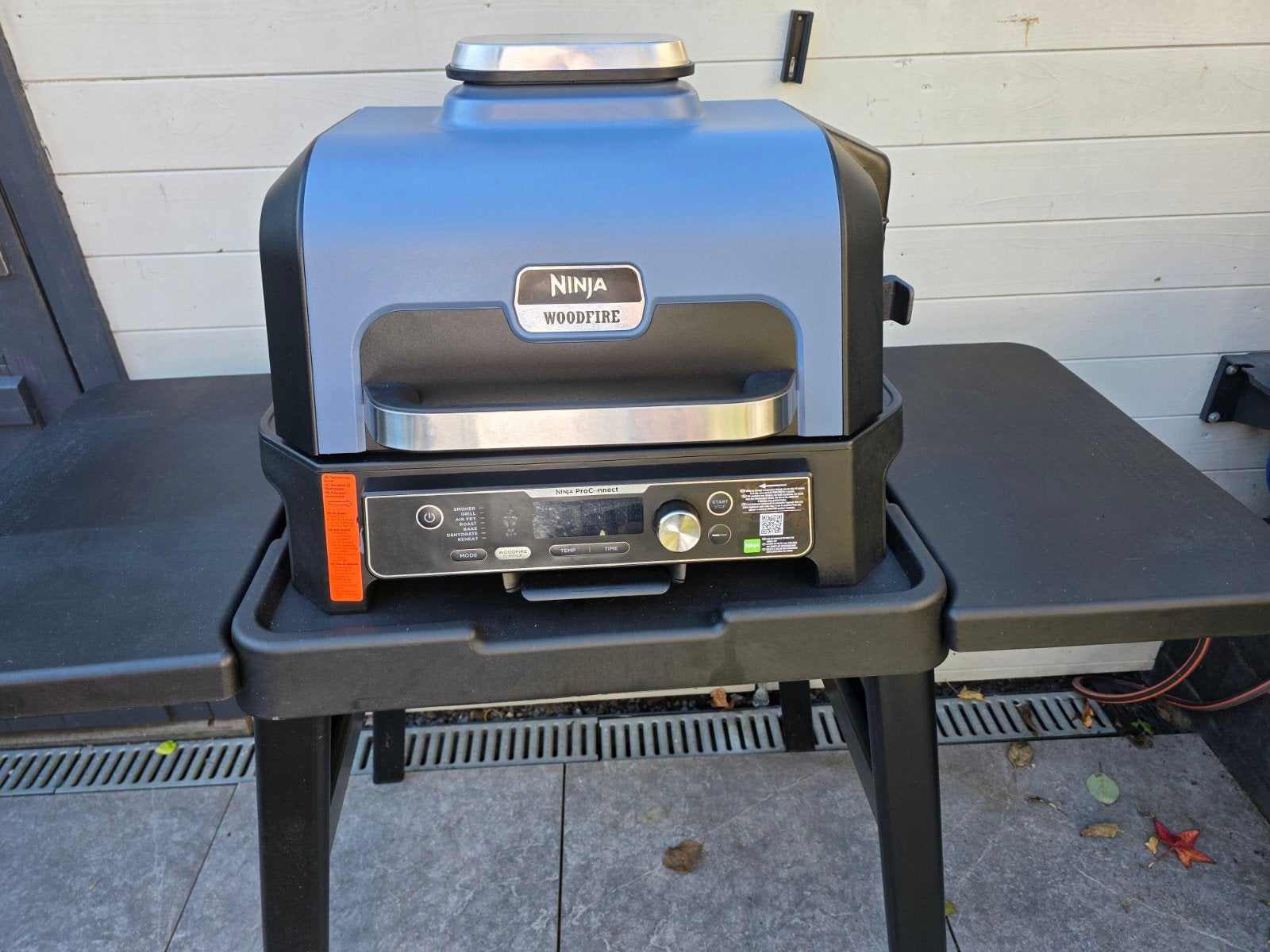 Ninja Woodfire Pro Connect XL Elektrische BBQ Grill & Smoker, Ophalen, Zo goed als nieuw, Ninja