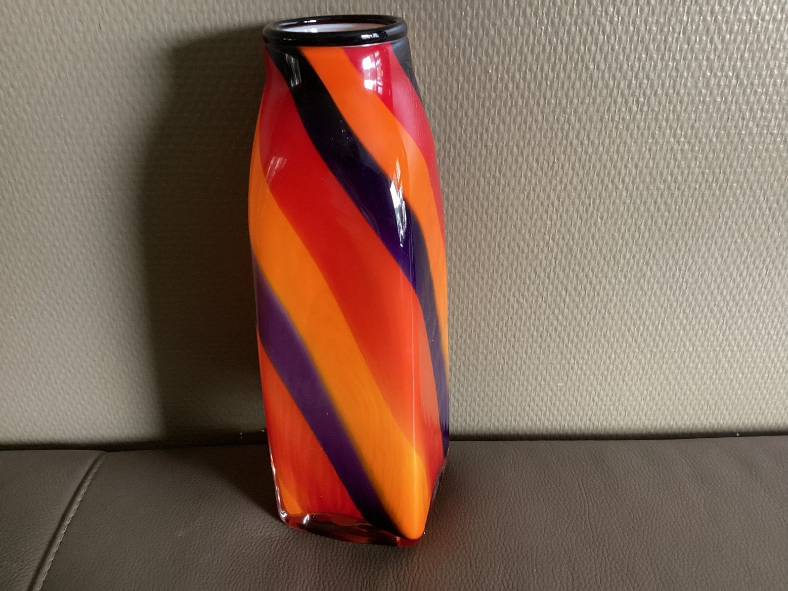 Vintage Italiaanse Opaline de Florence Vaas – Empoli, Ophalen of Verzenden