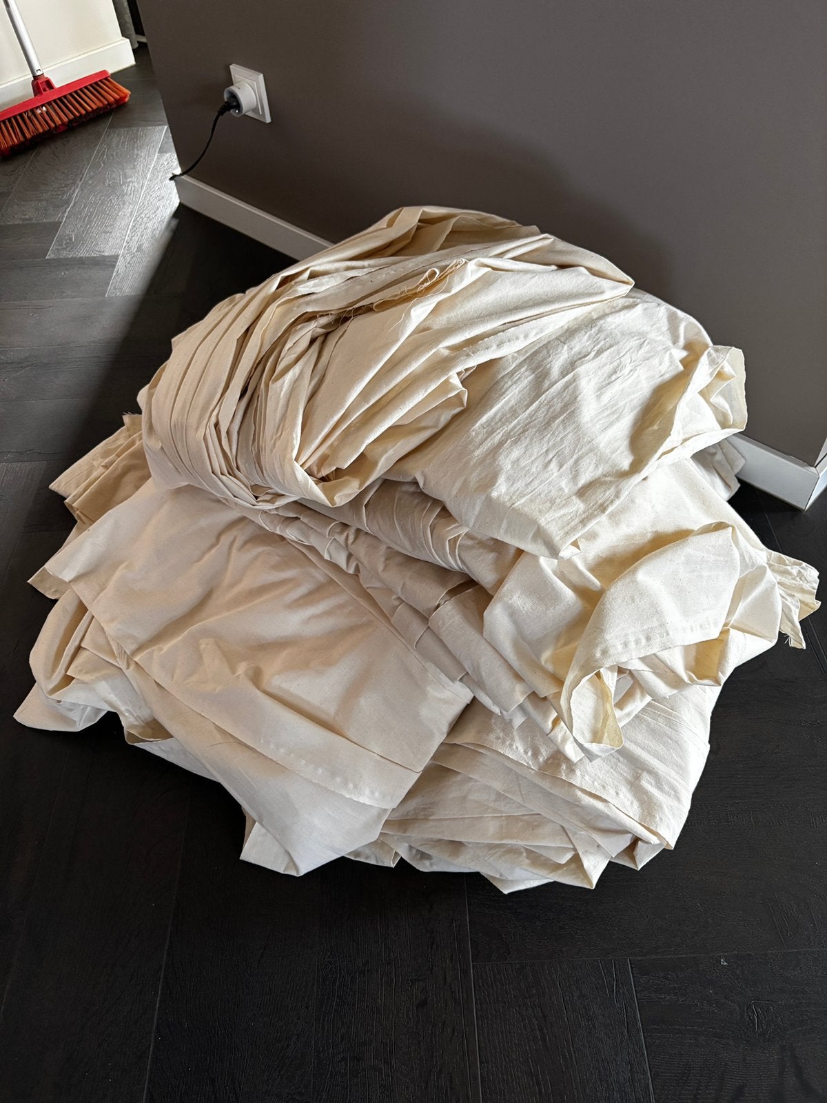 6 banen katoen van 150cm breed en 14 meter lang, Ophalen, Overige kleuren, 120 cm of meer, 200 cm of meer