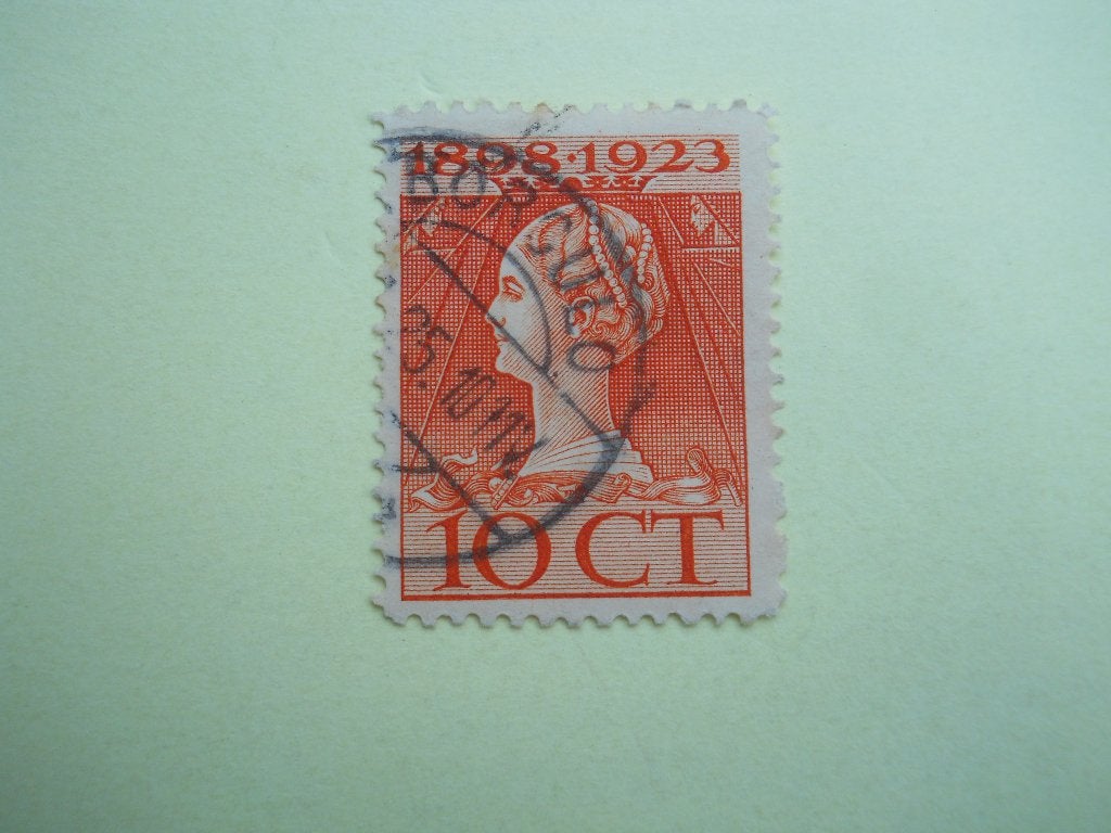 Nederland 1923 Jubileumzegel Nvph.124 gestempeld Borculo, Postzegels en Munten, Postzegels | Nederland, Ophalen of Verzenden, T/m 1940