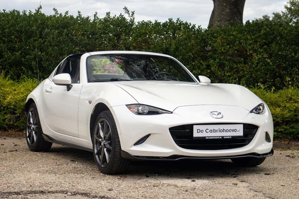 Mazda MX-5 RF NDRF 2.0l SkyActiv-G 184 GT-M Snowflake White, Auto's, 1998 cc, Achterwielaandrijving, Gebruikt, Zwart
