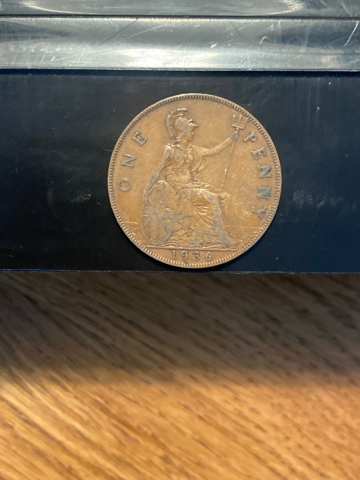 Zeldzame Britse One Penny munt uit 1936, Ophalen of Verzenden, Overige waardes, Losse munt