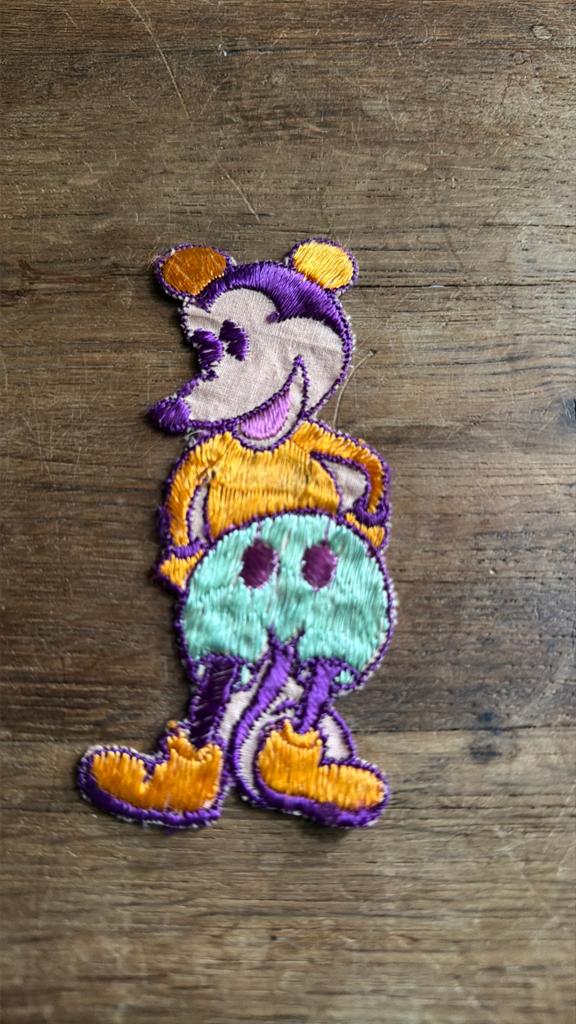 Mickey mouse zijdje turmac tabak tobacco patch 1930s, Ophalen of Verzenden, Nieuw, Overige applicaties