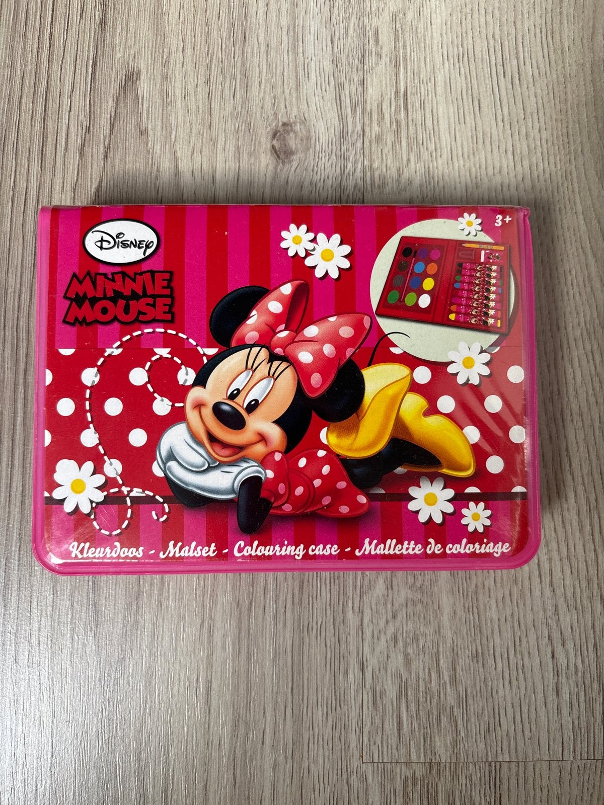 Minnie Mouse Kleurdoos, Gebruikt, Overige thema's, Kunststof, Educatief