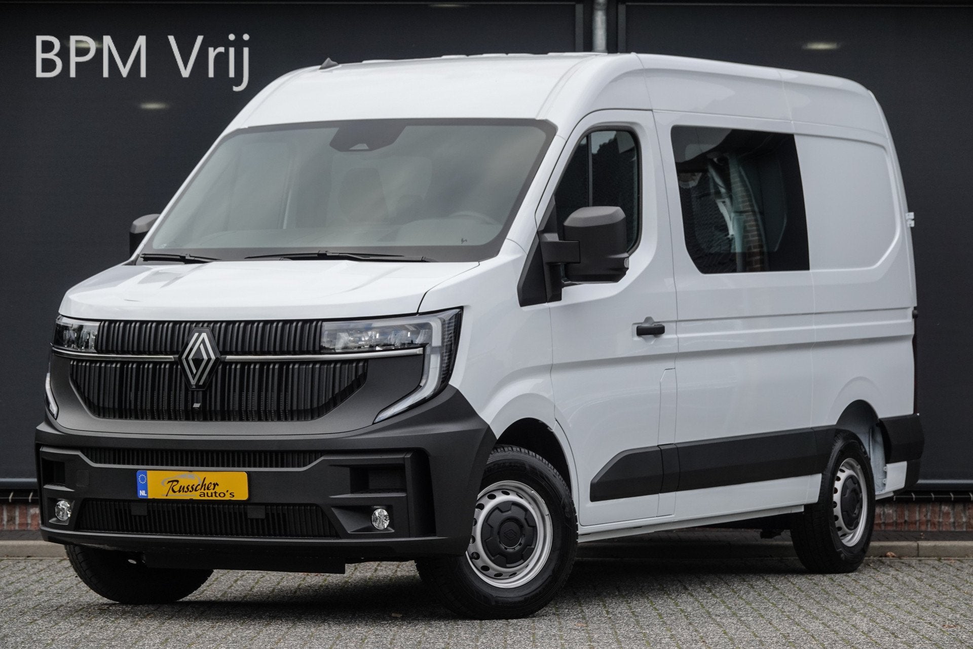 Renault Master T35 | 2.0Dci 150Pk | L2H2 Dubbele Cabine | 6-, Auto's, Bestelauto's, Stof, Gebruikt, Zwart, 4 cilinders