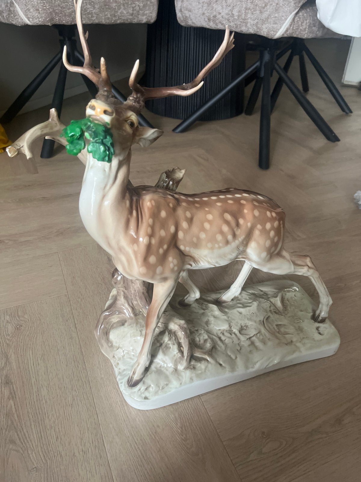 Prachtig porseleinen hert beeld - Uniek decoratiestuk, Ophalen