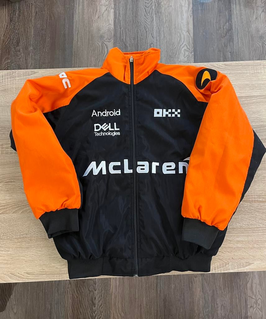 McLaren Racing Bomberjack (Maat M) Vintage Formula 1 Style, Ophalen of Verzenden, Zo goed als nieuw, Maat 48/50 (M), Oranje